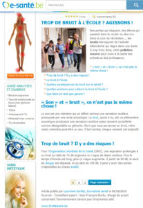 Illustration de l'articloe aprut dans le magazine e-santé