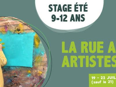 Stage enfants 9-12 ans Namur artistique création